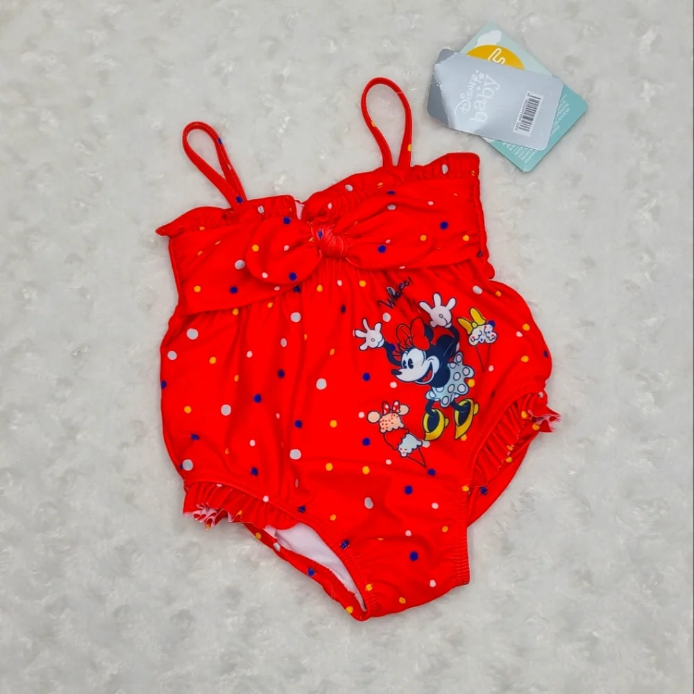 NEW Minnie Mouse baby girl swimsuit size 3-6 months